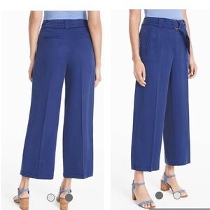 White House Black Market Wide-Leg Crop Soft Lyocell Pants